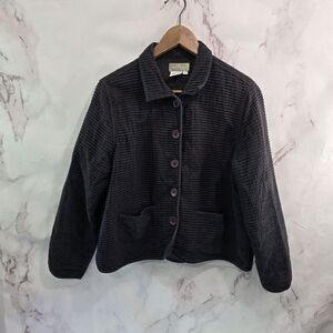The Territory Ahead Shirt Jacket Womens Large P Button Ribbed Corduroy Shacket